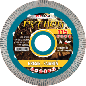 PT115 DISC DIAM PT GRESIE PYTHON 115