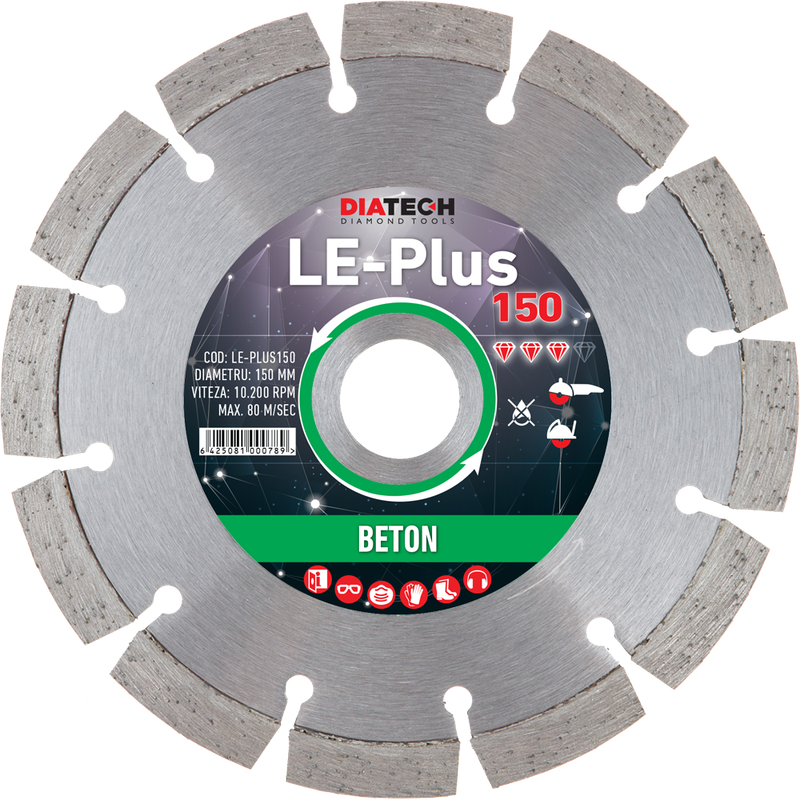 DISC DIAMANTAT SEGMENTAT LE-PLUS 150