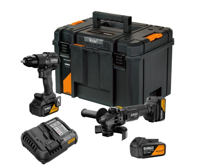 SET MASINA DE GAURIT CU PERCUTIE SI POLIZOR UNGHIULAR - DCK2223MP2T-QW
